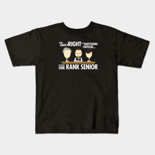 Right To Be Questioned by a Rank Senior Kids T-Shirt